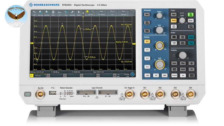 Máy hiện sóng số ROHDE&SCHWARZ RTB2002 + RTB-B221 (100MHz, 2 kênh, 2.5Gsa/s)